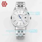 V9 Factory Swiss Jaeger-LeCoultre Master Control Date Silver Face SS Automatic Replica Watch 
